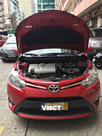 2017 Toyota Vios 1.3e AT front with hood open view