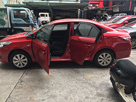 2017 Toyota Vios 1.3e AT left side with doors open