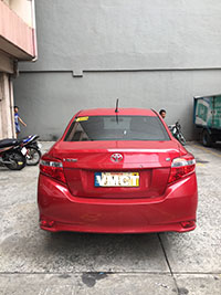 2017 Toyota Vios 1.3e AT rear view