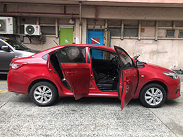 2017 Toyota Vios 1.3e AT right side with doors open view