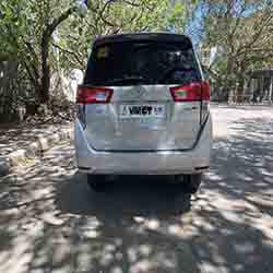 2019 silver toyota innova rear side.