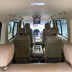 2020 Hyundai Grand Starex gold for rent rear view