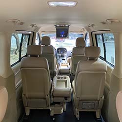 2020 Hyundai Grand Starex gold for rent with entertainment system