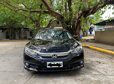 2020 all new civic black bold front