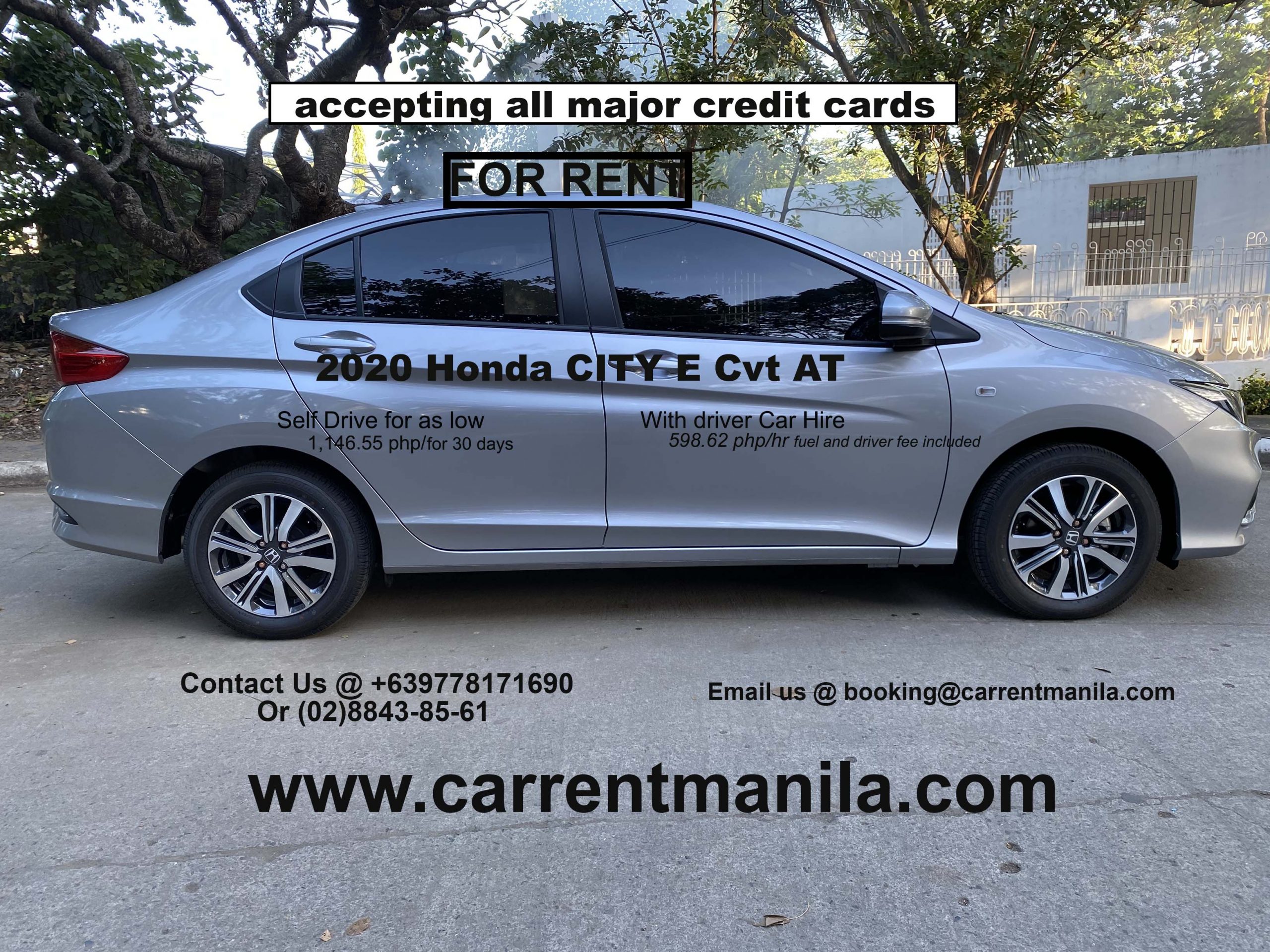 2020 honda city car for hire