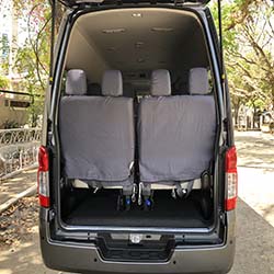 NV350 automatic van for rent foldable 4th row www.carrentmanila.com