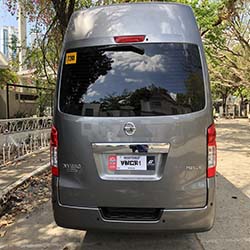 NV350 automatic van for rent rear view www.carrentmanila.com