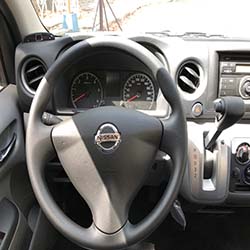 NV350 automatic van for rent steering wheel www.carrentmanila.com