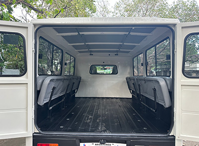 Toyota Lite Ace rear cabin with 16 seater capacity