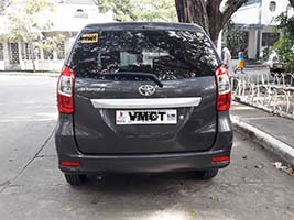 cheapest auv rent a car manila rear view