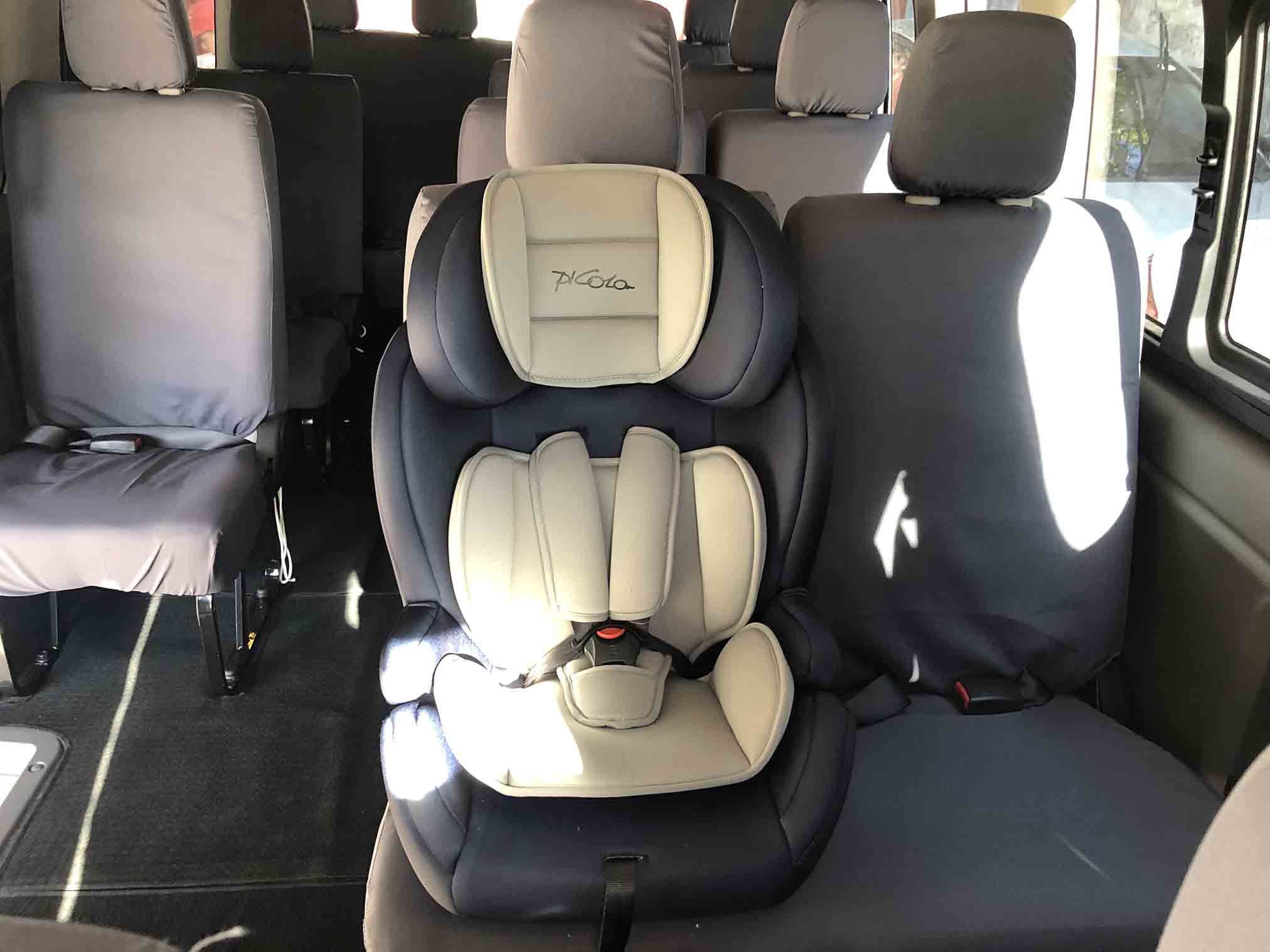 child car seat gray