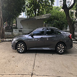 civic car for rent in manila left side view