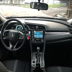 civic car for rent in manila plain dashboard