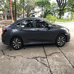 civic car for rent in manila right side view