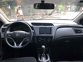 honda city car for rent in manila dashboard view