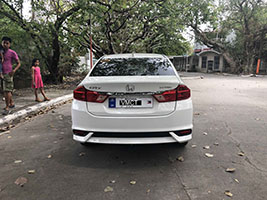 honda city car for rent in manila rear side