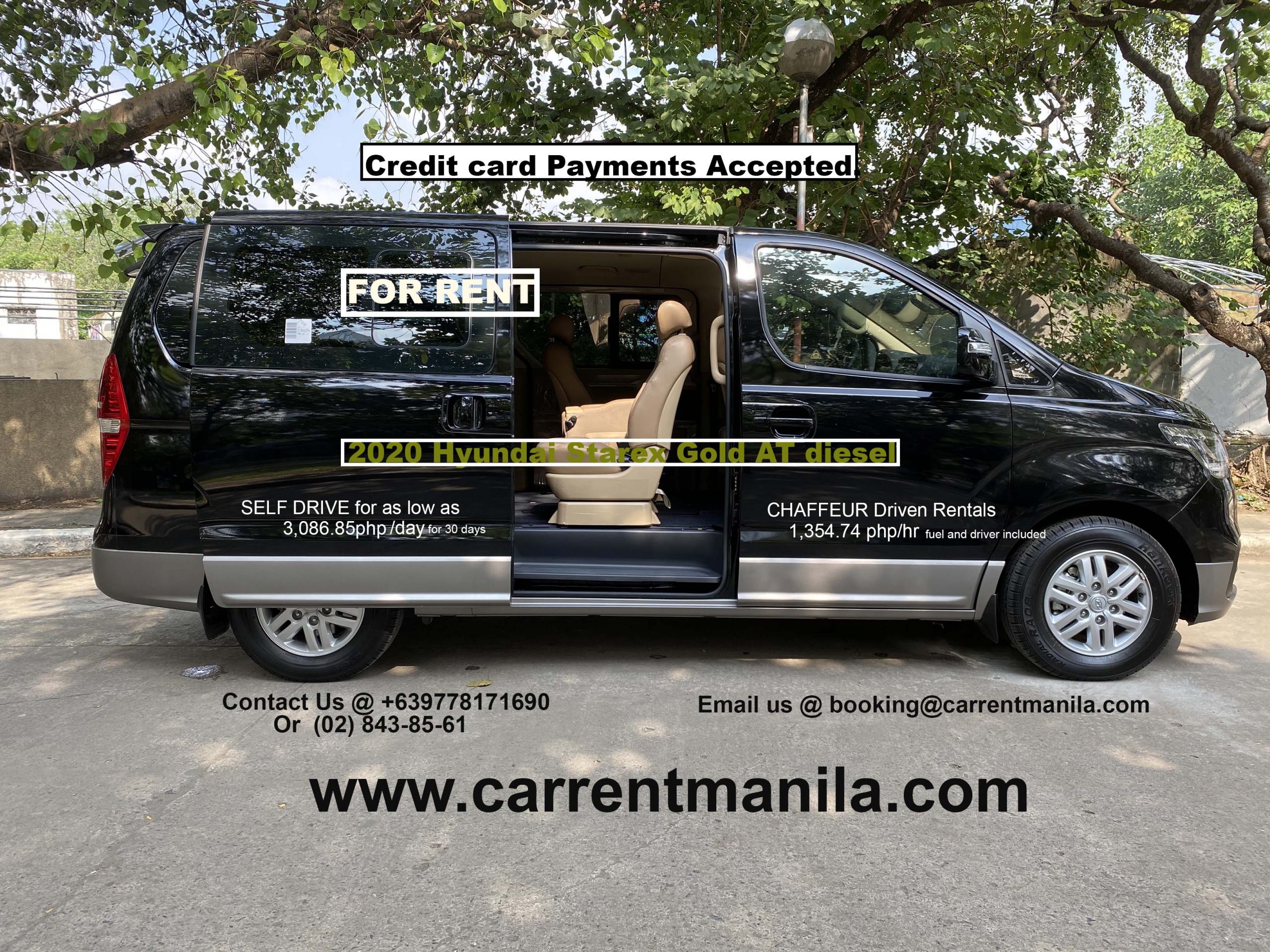 hyundai starex for rent manila