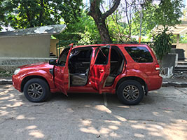 left side with doors open sub compact ford escape 2013