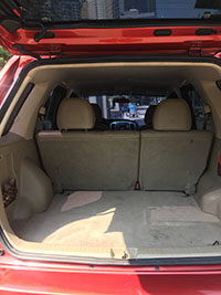 rear with cargo view sub compact ford escape 2103