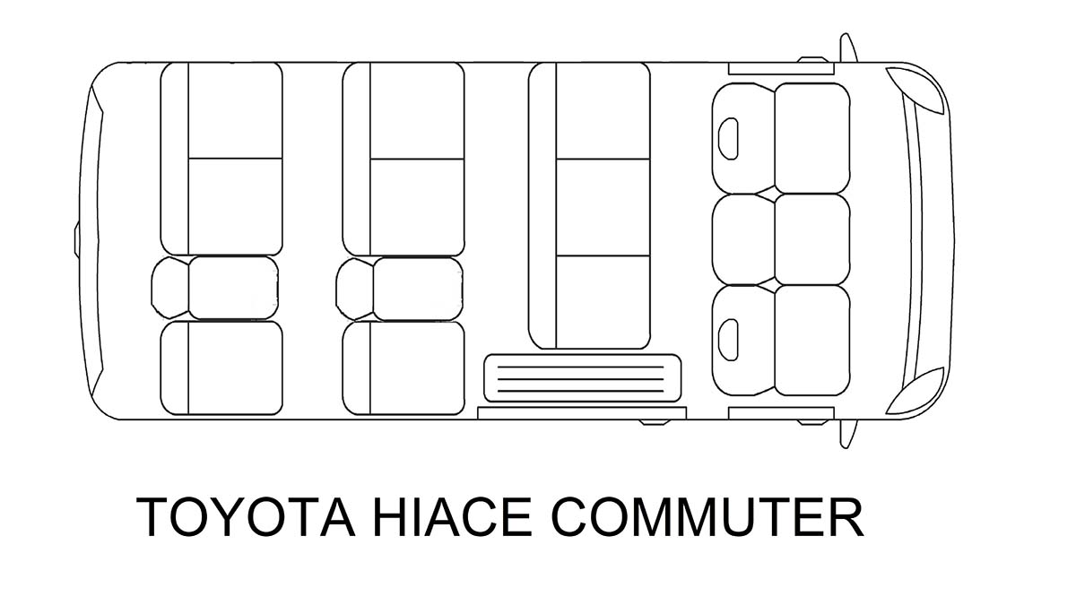 Toyota Hi Ace van for rent