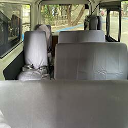 toyota hi-ace commuter 2nd and 3rd row seats.