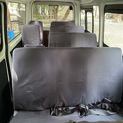 toyota hi-ace commuter internal with all seats