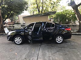 toyota vios 2018 left side view with doors open